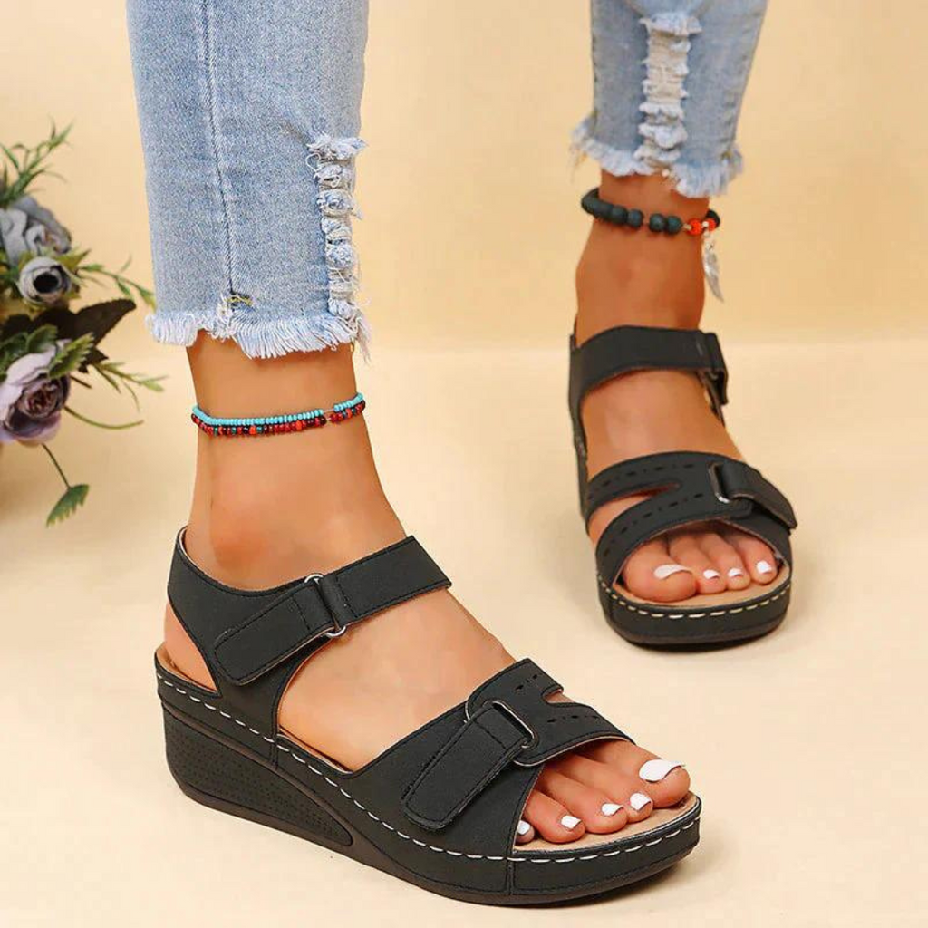 Women's Walking Sandals with Soft Footbed and Secure Straps