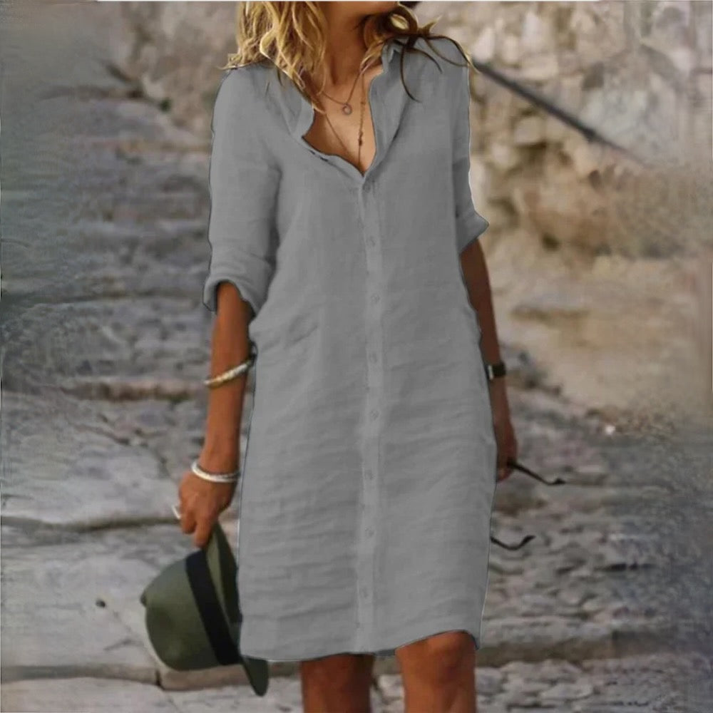Women's Relaxed Everyday Dress – Casual Summer Dress