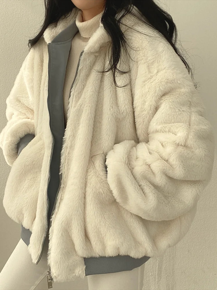 Women's Reversible Hooded Jacket – Oversized Winter Coat
