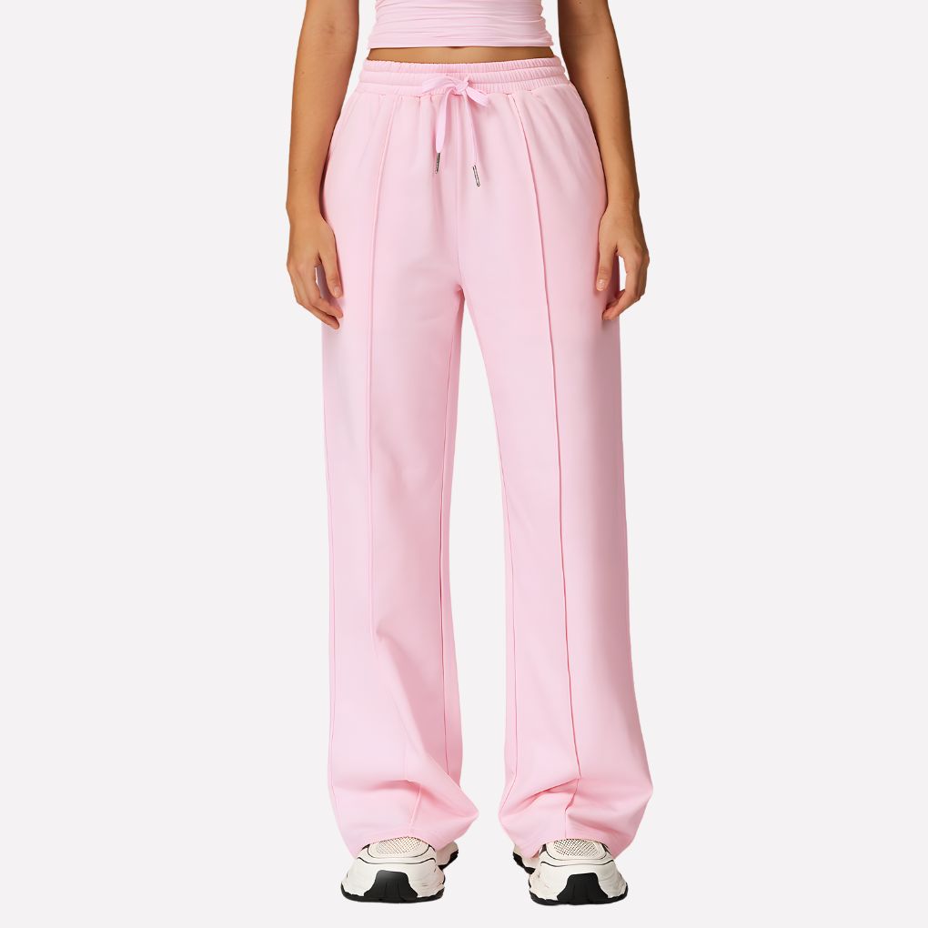 Women's Wide Leg Sweatpants – High Waist Drawstring Pocket Lounge Pants
