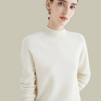 Women's Fitted Turtleneck Sweater – Roll Neck Winter Sweater