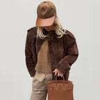 Women's Oversized Western Jacket – Fringe Detail Vintage Jacket