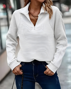 Women's Casual Pullover Sweater – Relaxed Long Sleeve Sweater