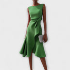 Women's Midi Dress – Sleeveless Elegant Dress – Genevieve