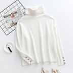 Women's Turtleneck Sweater – Fitted Long Sleeve Knit Sweater