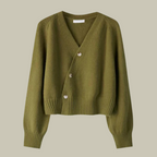 Women's V-Neck Cardigan – Button Front Long Sleeve Cardigan