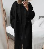 Women's Long Coat – Relaxed Fit Winter Coat – Sandra
