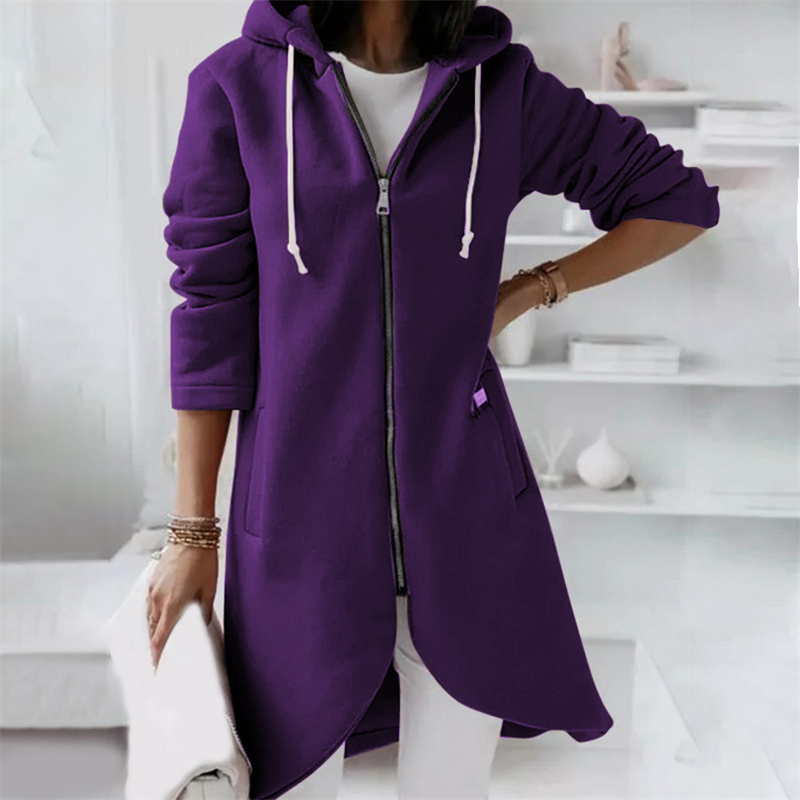 Women's Plush Long Sleeve Cardigan – Relaxed Cold Weather Cardigan