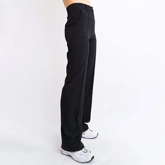 Women's Tailored High Waist Pants – Classic Straight Leg Trousers