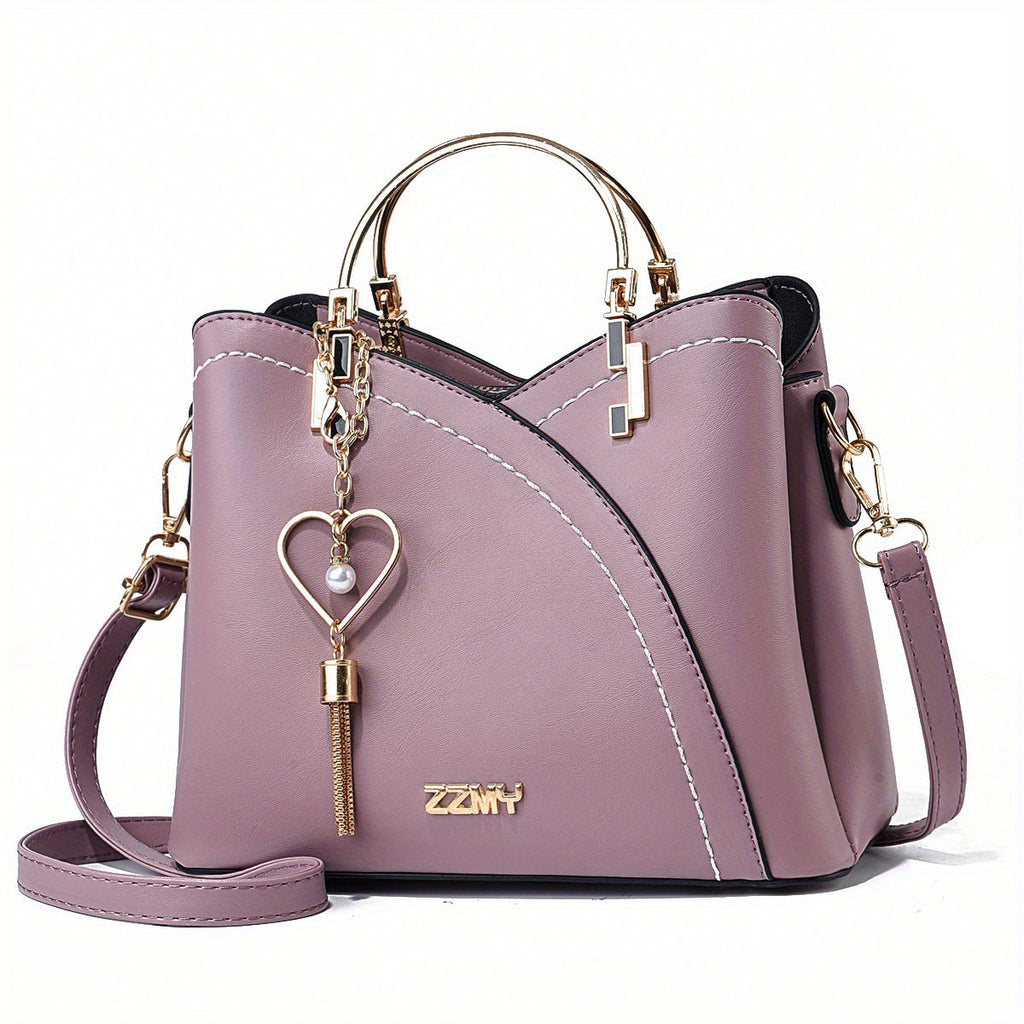 Women's Luxury Faux Leather Bag – Elegant Shoulder Bag – Lillian