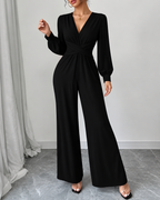 Women's Lace Detail Formal Jumpsuit – Fitted Evening Occasion Jumpsuit