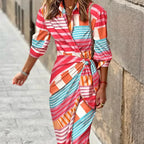 Women's Summer Midi Dress – Lightweight Casual Dress – Doris