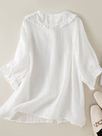 Women's Ruffle Collar Blouse – Peter Pan Blouse