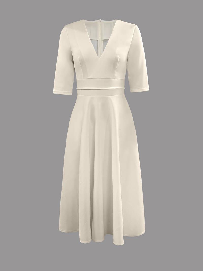 Women's Vintage A-Line Swing Dress – Retro Flared Party Dress