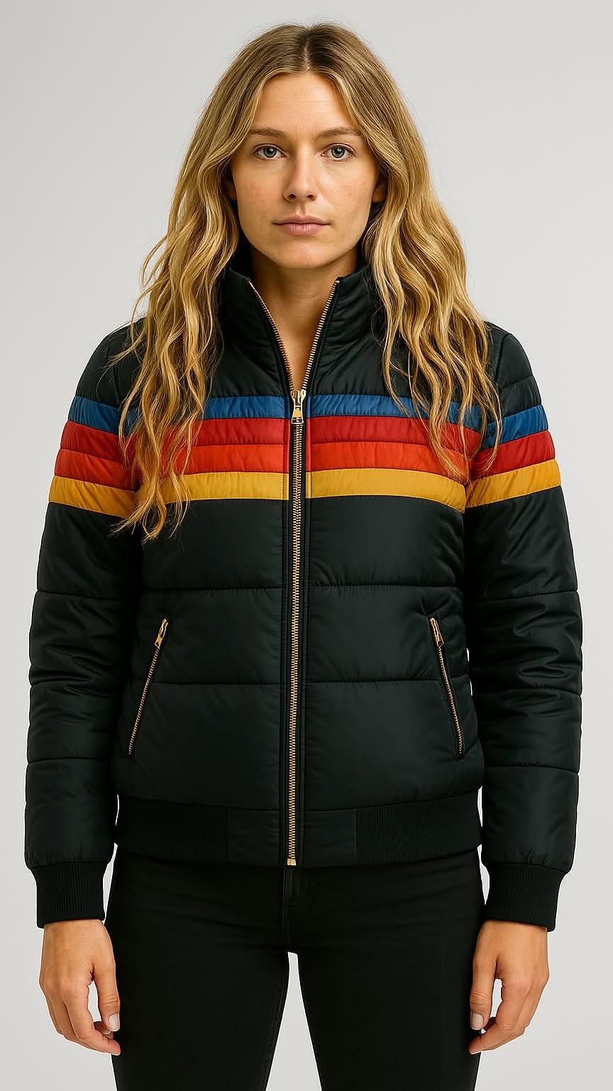 Women's Hooded Rain Jacket – Waterproof Zip-Up Outdoor Jacket