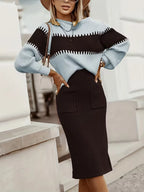 Women's Knit Skirt Set – Ribbed Sweater Co-Ord