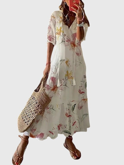 Aurora | Boho Vintage Summer Maxi Dress