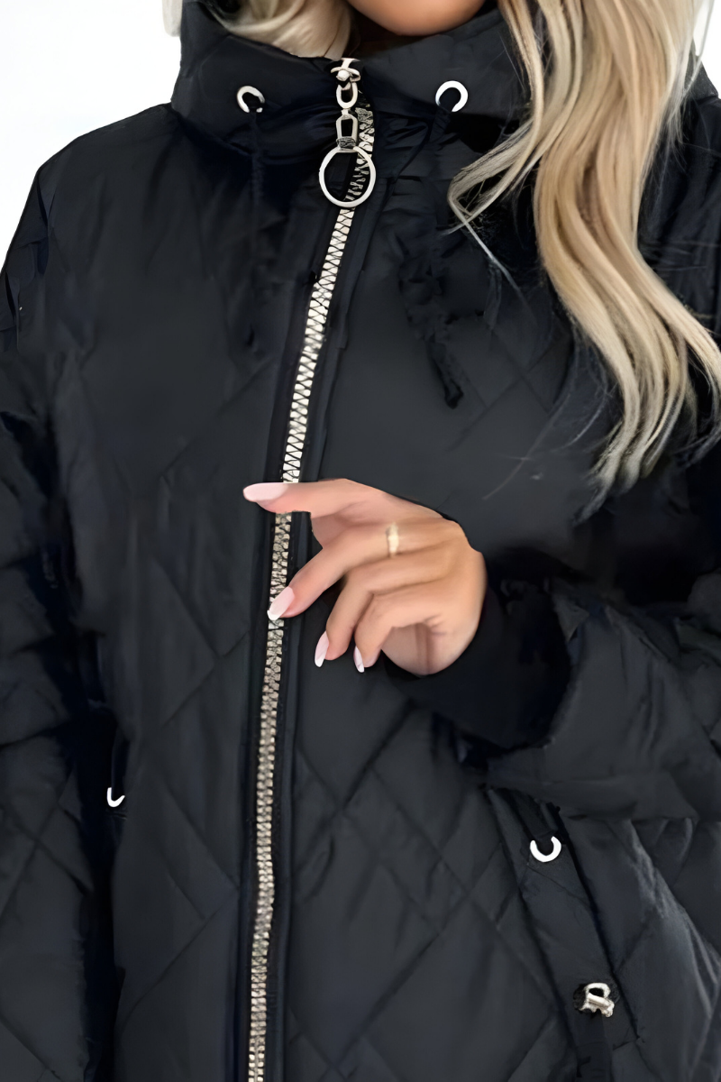 Women's Lightweight Puffer Jacket – Hooded Winter Jacket