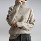 Women's Turtleneck Sweater – Knit Pullover Sweater – Myla