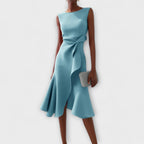 Women's Midi Dress – Sleeveless Elegant Dress – Genevieve
