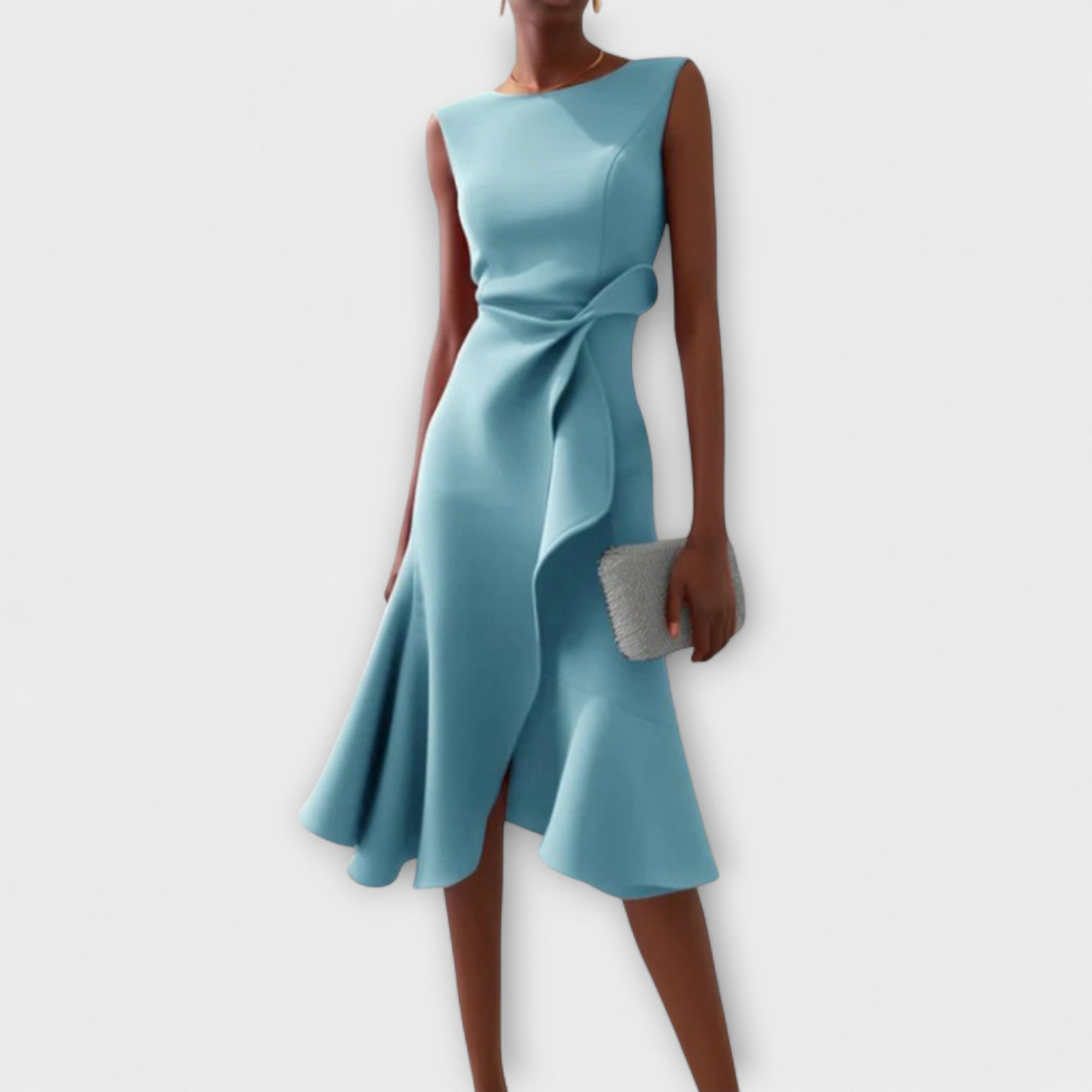Genevieve | Sophisticated Sleeveless Midi Dress