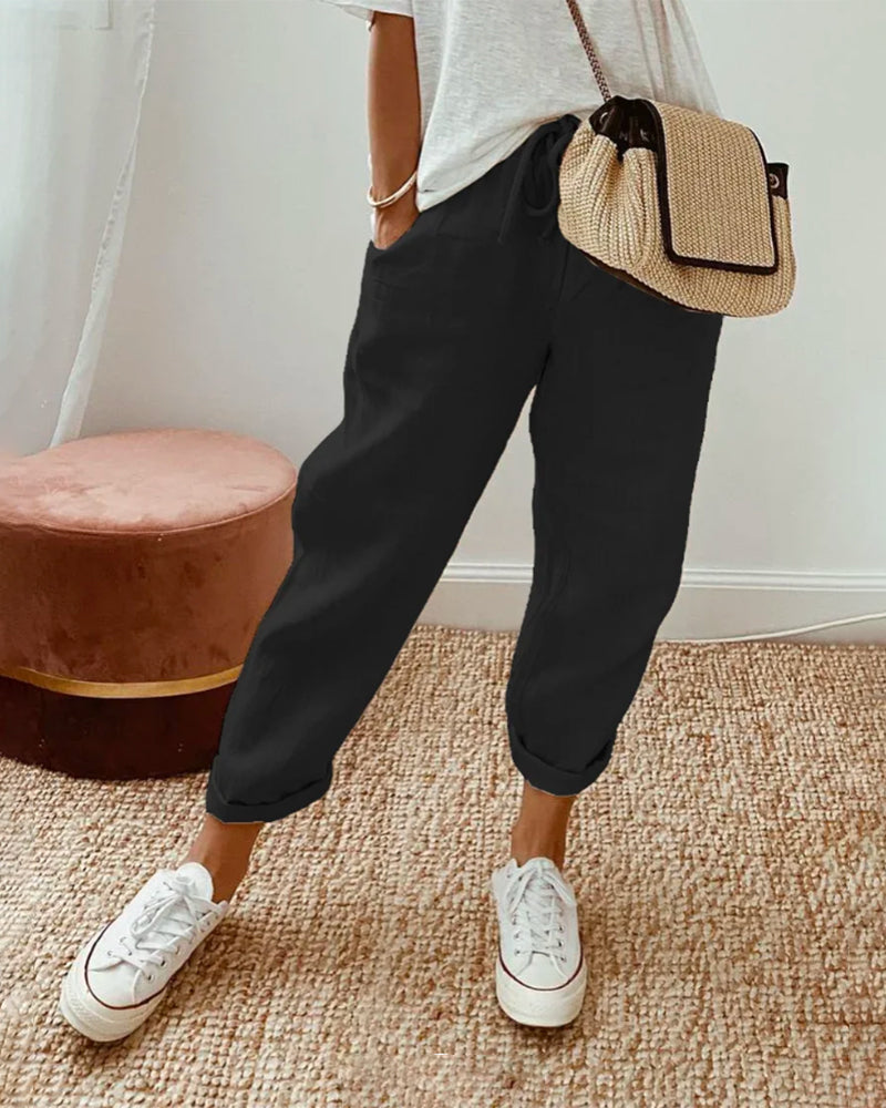 Women's Lightweight Summer Pants – Casual Everyday Pants – Soleia
