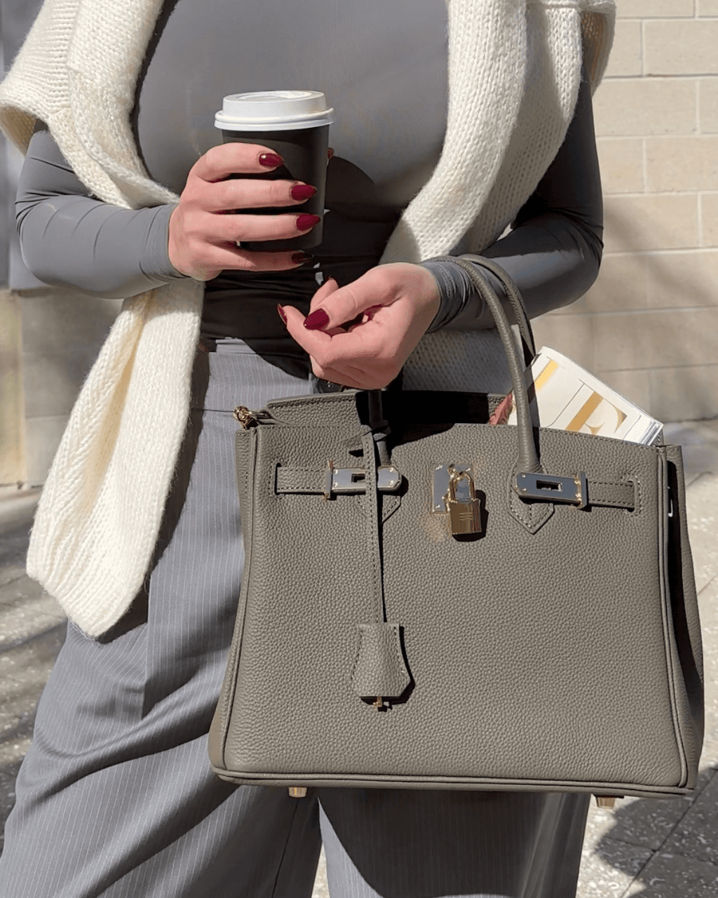 Women's Faux Leather Handbag – Luxury Designer Handbag – Solana