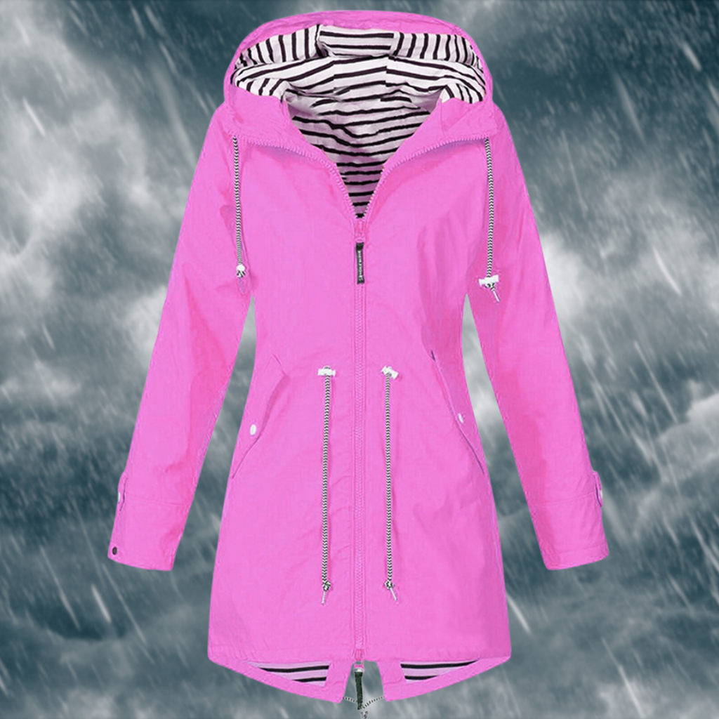 Women's Waterproof Rain Jacket – Lightweight Outdoor Jacket – Linda