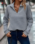 Women's Casual Pullover Sweater – Relaxed Long Sleeve Sweater