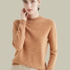 Women's Fitted Turtleneck Sweater – Roll Neck Winter Sweater