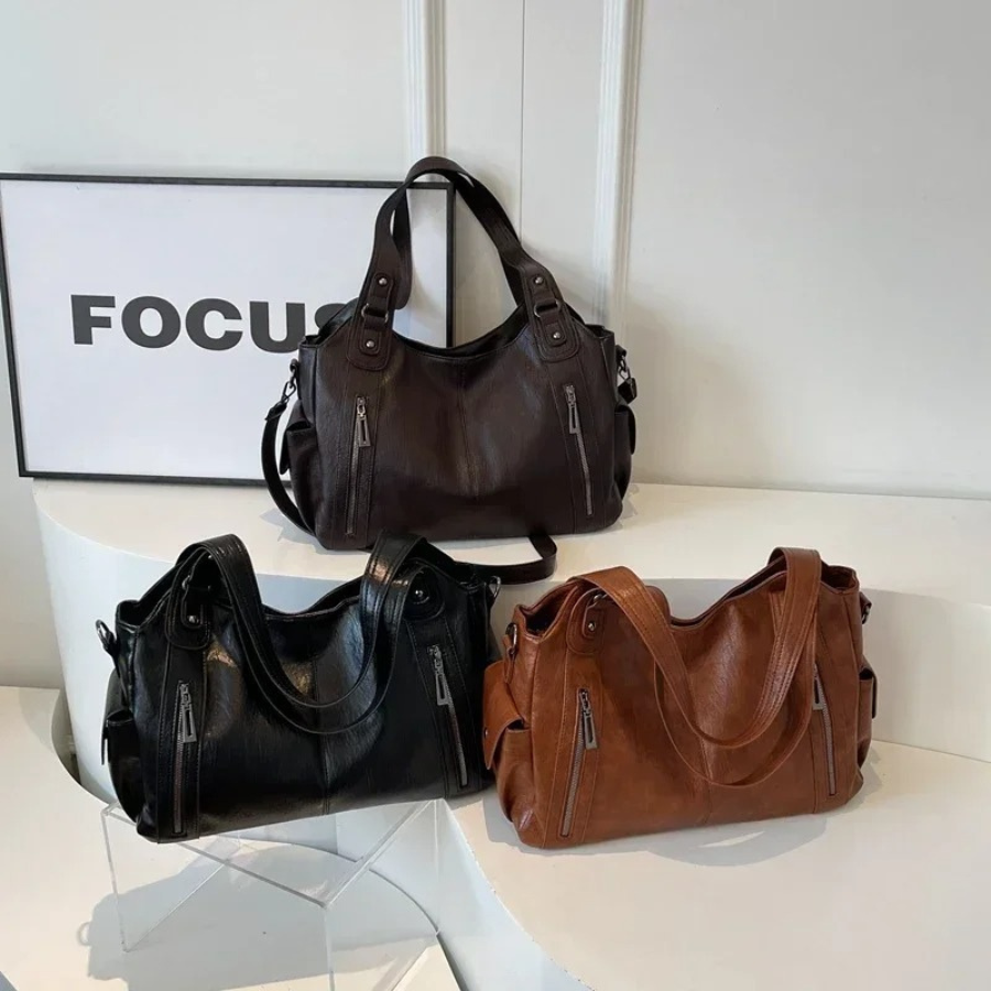 Women's Casual Shoulder Bag – Stylish Everyday Shoulder Bag – Amber