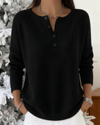 Women's V-Neck Button Cardigan – Long Sleeve Winter Cardigan