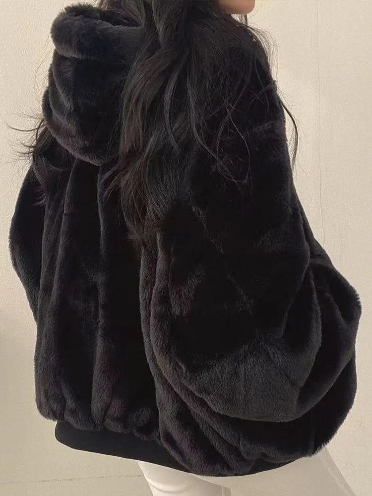 Women's Reversible Hooded Jacket – Oversized Winter Coat