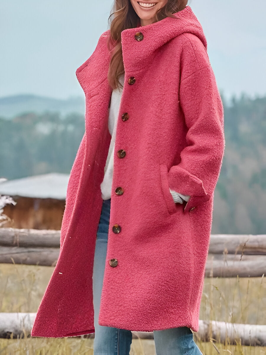 Women's Relaxed Button Jacket – Lightweight Transitional Jacket