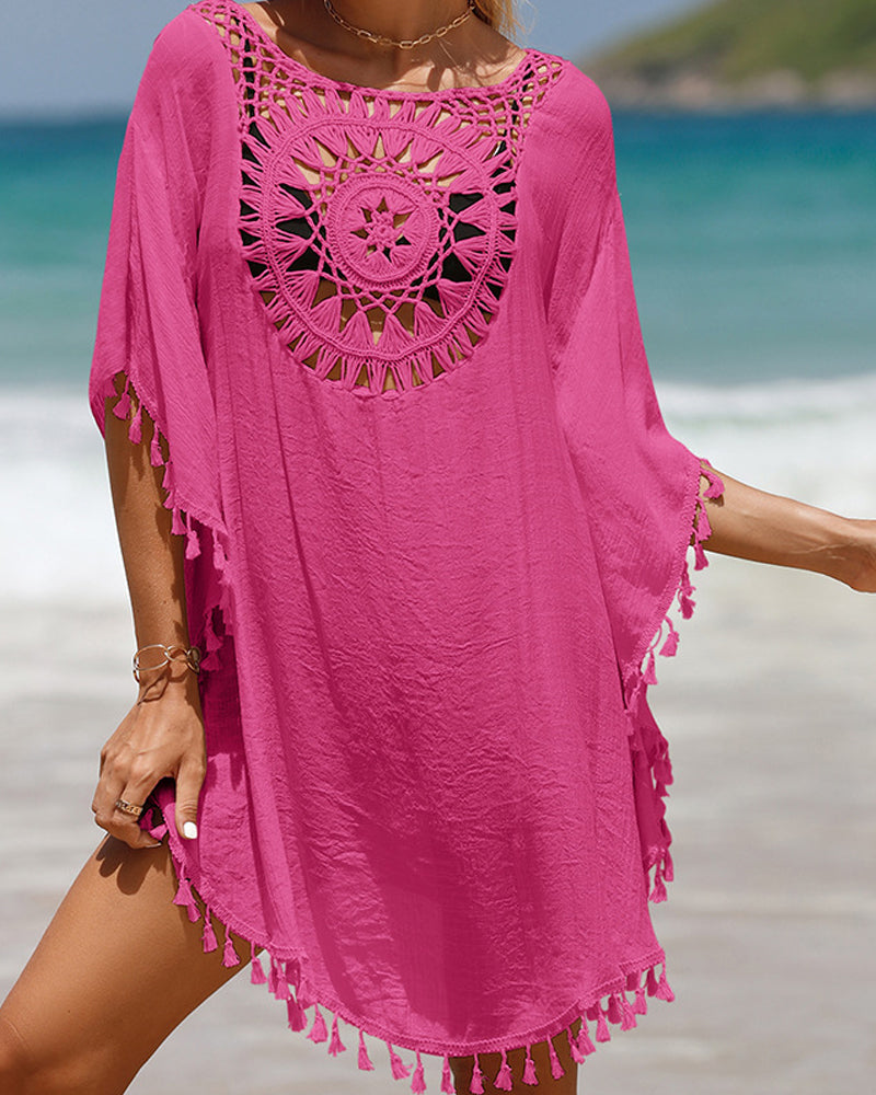Women's Boho Beach Cover-Up – Lightweight Swim Cover-Up – Chrissy