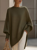 Women's Oversized Sweater – Relaxed Long Sleeve Knit Sweater