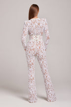 Women's Sequin Party Jumpsuit – Sparkly Formal Occasion Jumpsuit