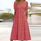 Women's Classic Midi Dress – Flowy Day-to-Night Dress