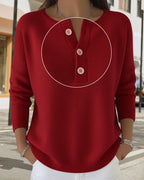 Women's V-Neck Button Cardigan – Long Sleeve Winter Cardigan