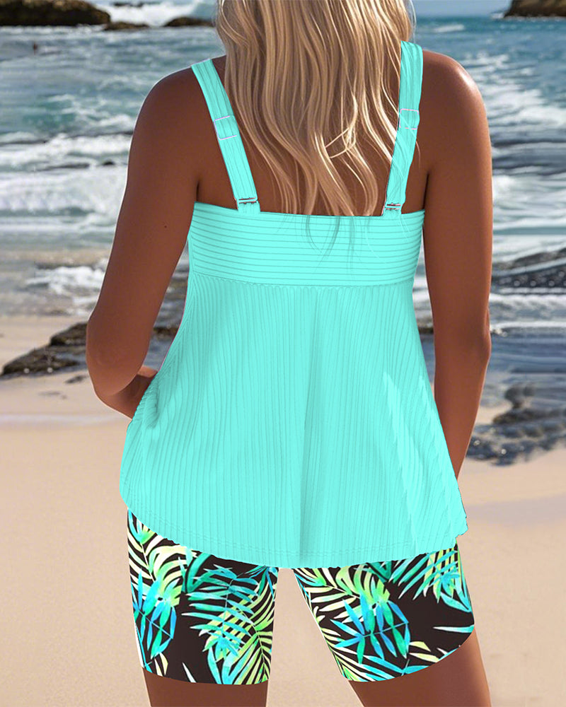 Women's Tummy Control Tankini – Printed Swim Tankini – Colette