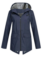Women's Hooded Outdoor Jacket – Lightweight Wind Resistant Jacket