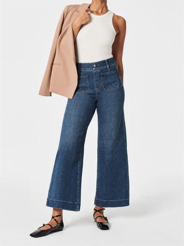 Women's Pull-On Jeans – Stretch Slim Straight Jeans