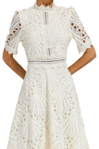 Women's Wedding Guest Dress – Lace Midi Dress