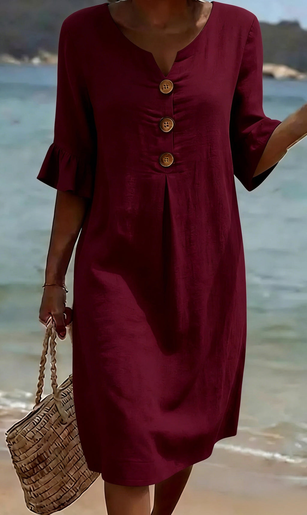 Women's Relaxed Fit Dress – Flowy Everyday Day Dress
