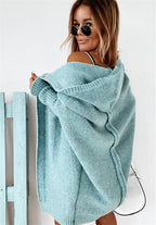 Women's Relaxed Sleeve Cardigan – Oversized Longline Cardigan