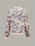 Women's Printed Bomber Jacket – Lightweight Zip Jacket
