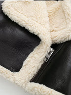 Women's Cropped Winter Jacket – Fleece Lined Zip-Up Jacket