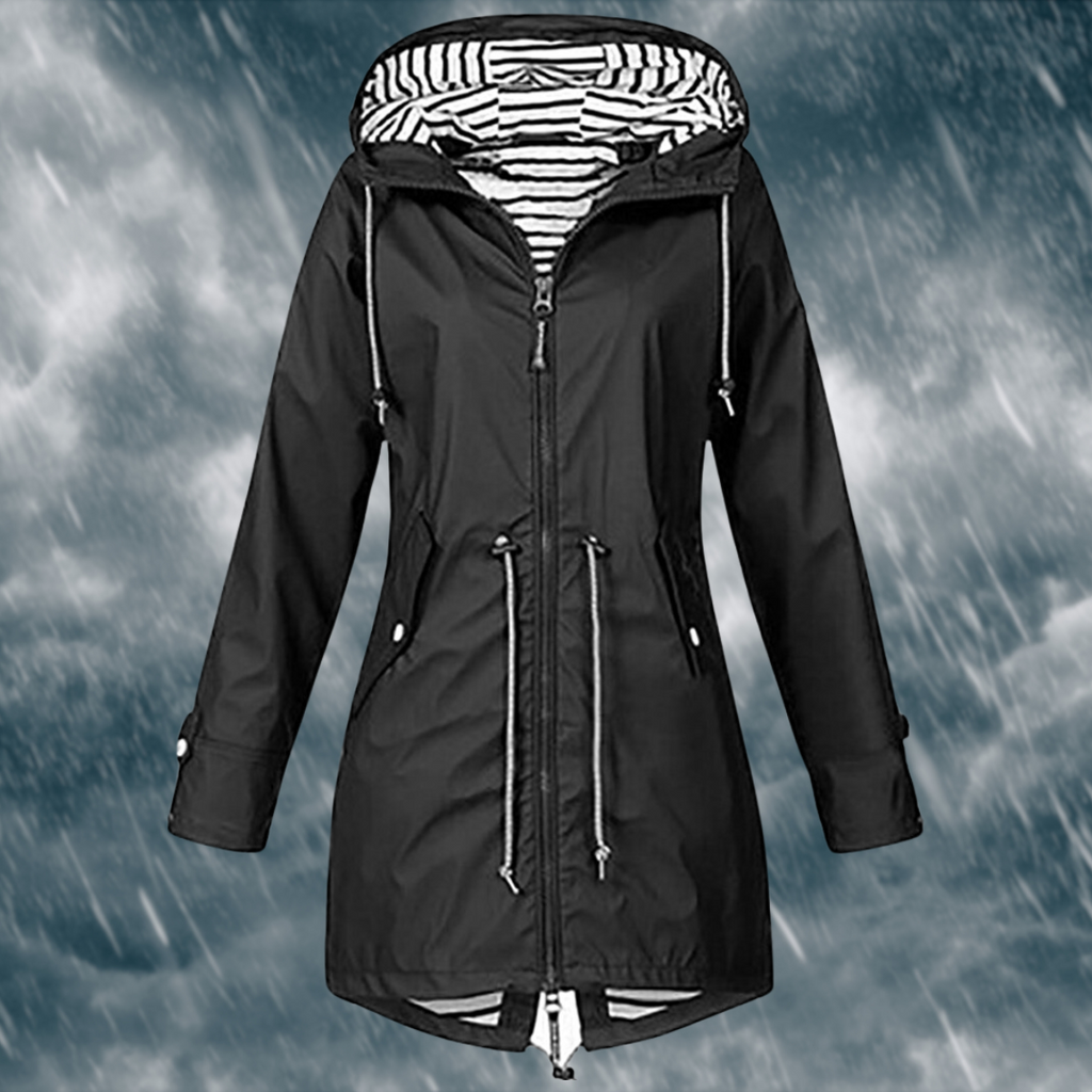 Women's Waterproof Rain Jacket – Lightweight Outdoor Jacket – Linda
