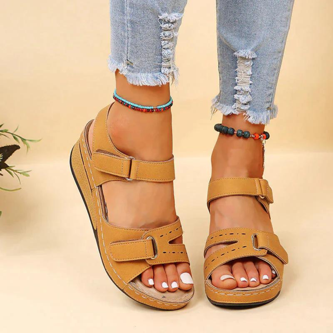 Women's Walking Sandals with Soft Footbed and Secure Straps