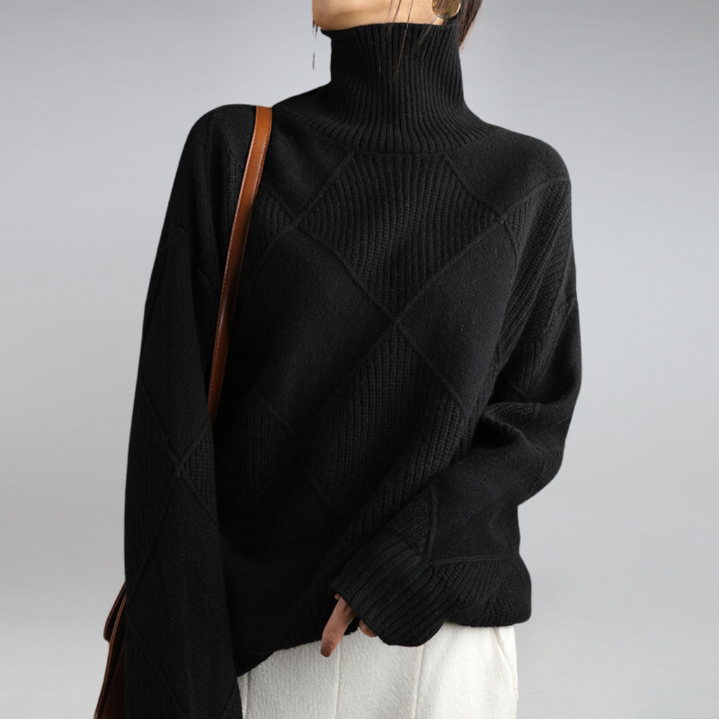 Women's Turtleneck Sweater – Winter Knit Sweater – Penelope